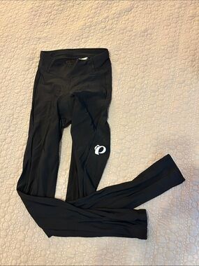 Pearl Izumi Black Cycling Tights with Reflective Logo Accent
